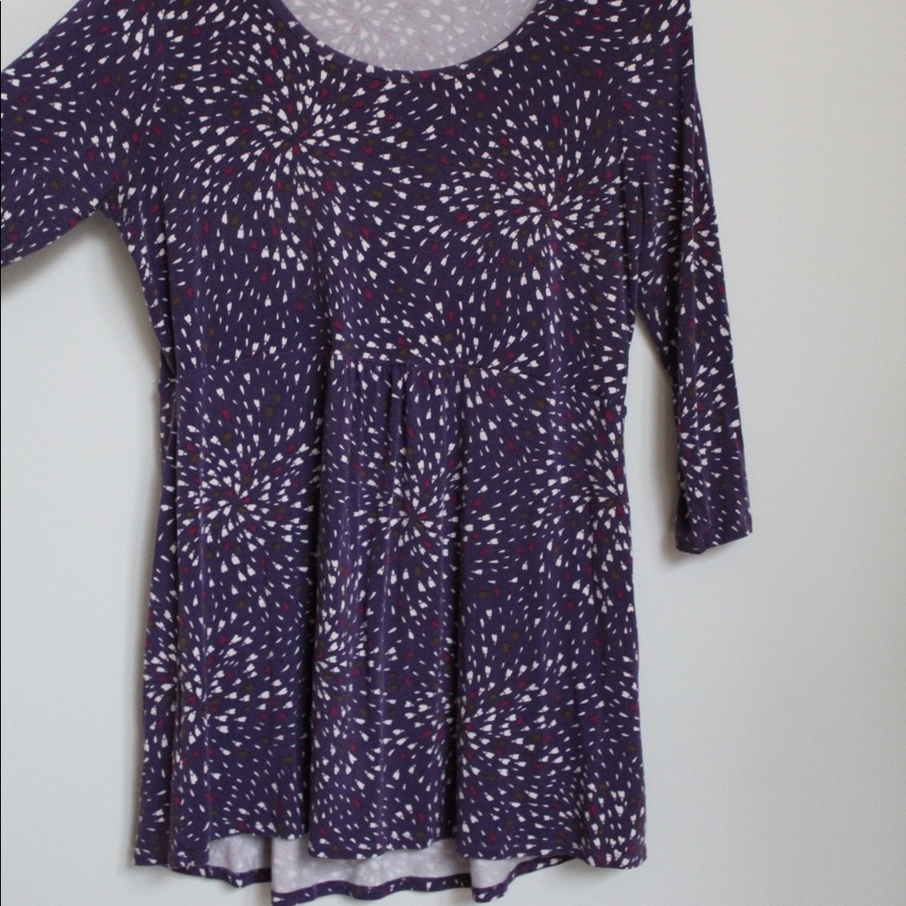 Hi Lo BODEN Sz 16 Tunic Jersey Top Purple Scoop